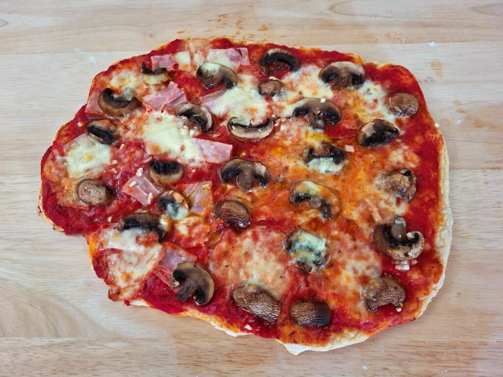 knusprige Pizza für Zuhause