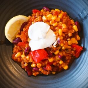 Chili sin Carne mit roten Linsen