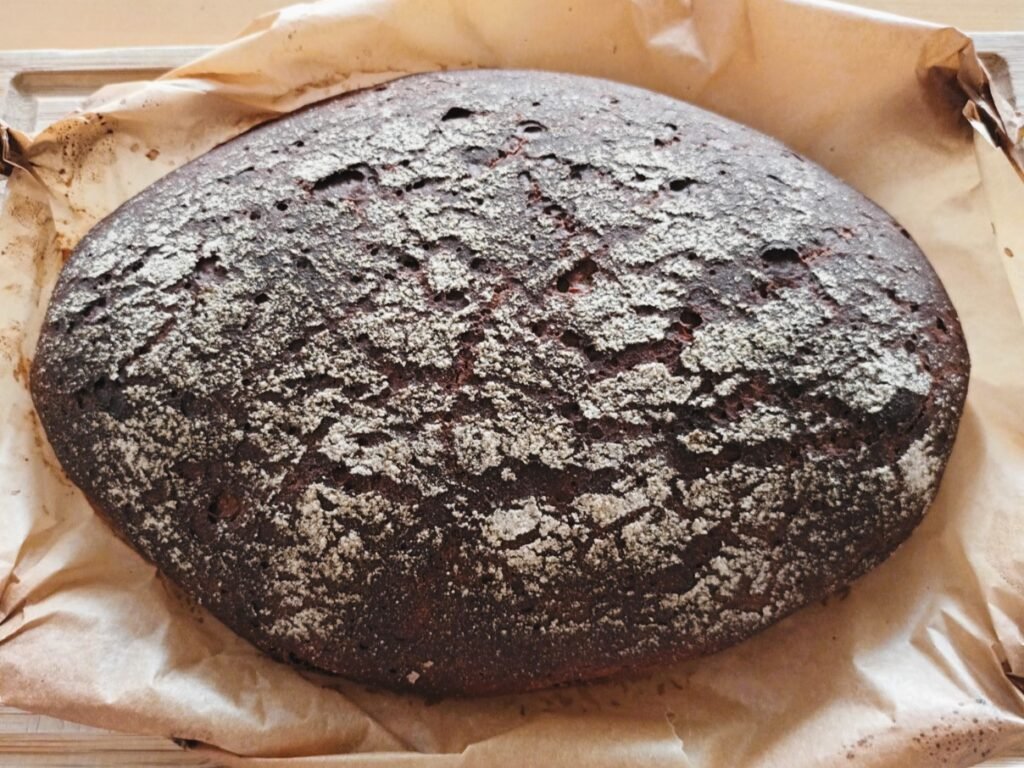 Roggen Vollkornbrot mit Sauerteig