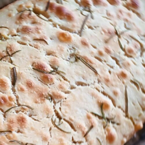 Focaccia mit Sauerteig