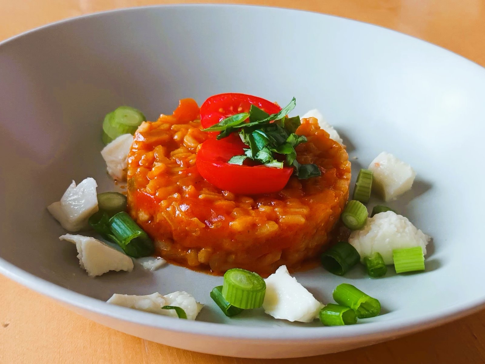Einfaches Tomaten-Risotto mit getrockneten Tomaten