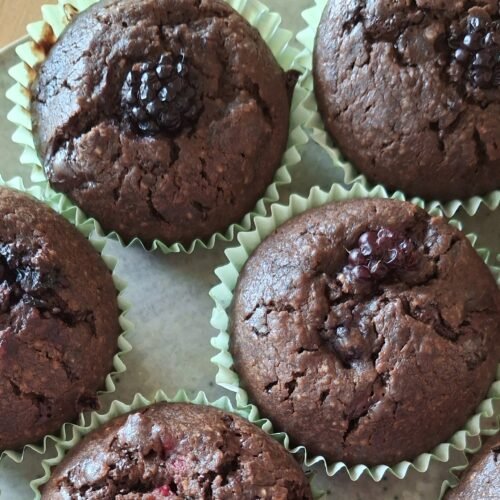 Schoko-Himbeer-Muffins