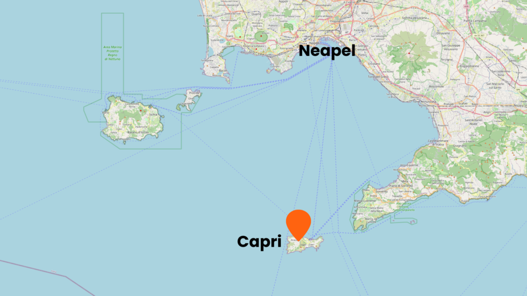 Karte von Capri