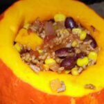 Gefüllter Kürbis mit Hackfleisch