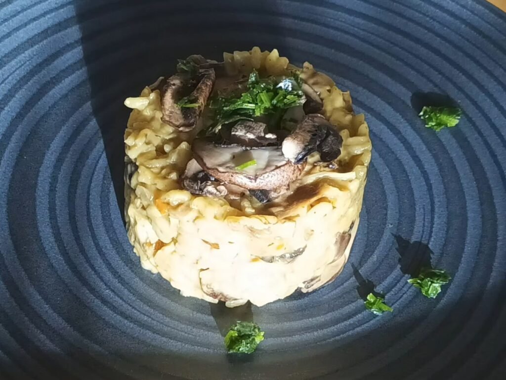 Cremiges Pilzrisotto