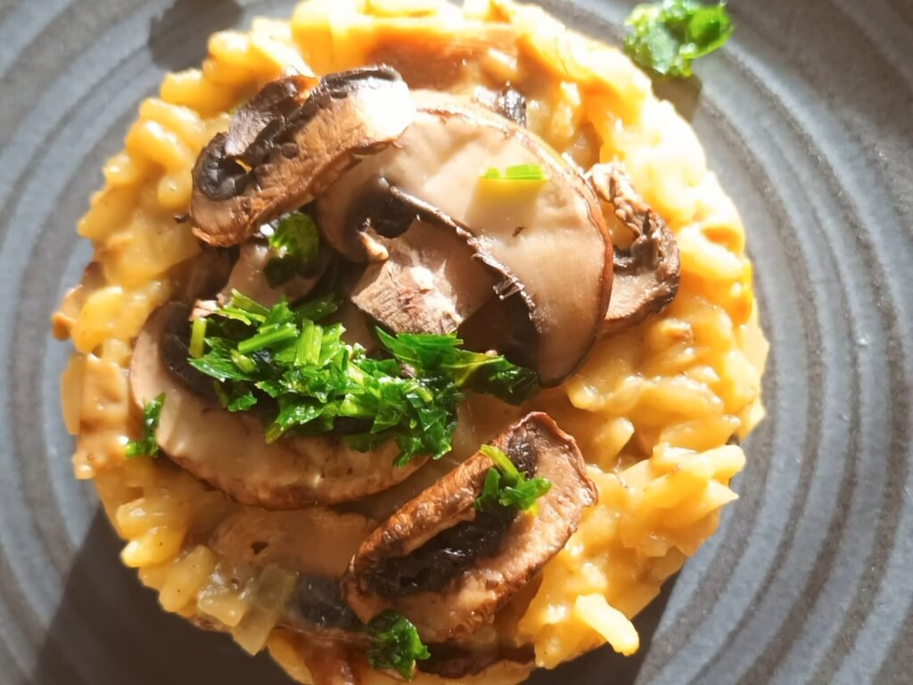 Cremiges Pilzrisotto