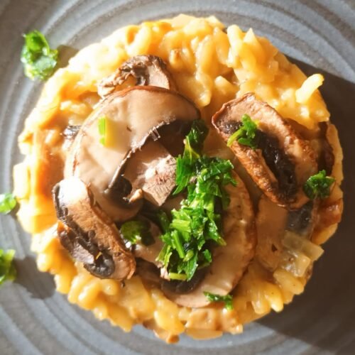 Cremiges Pilzrisotto