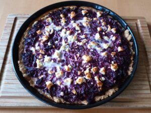 Blaukraut-Quiche mit Feta