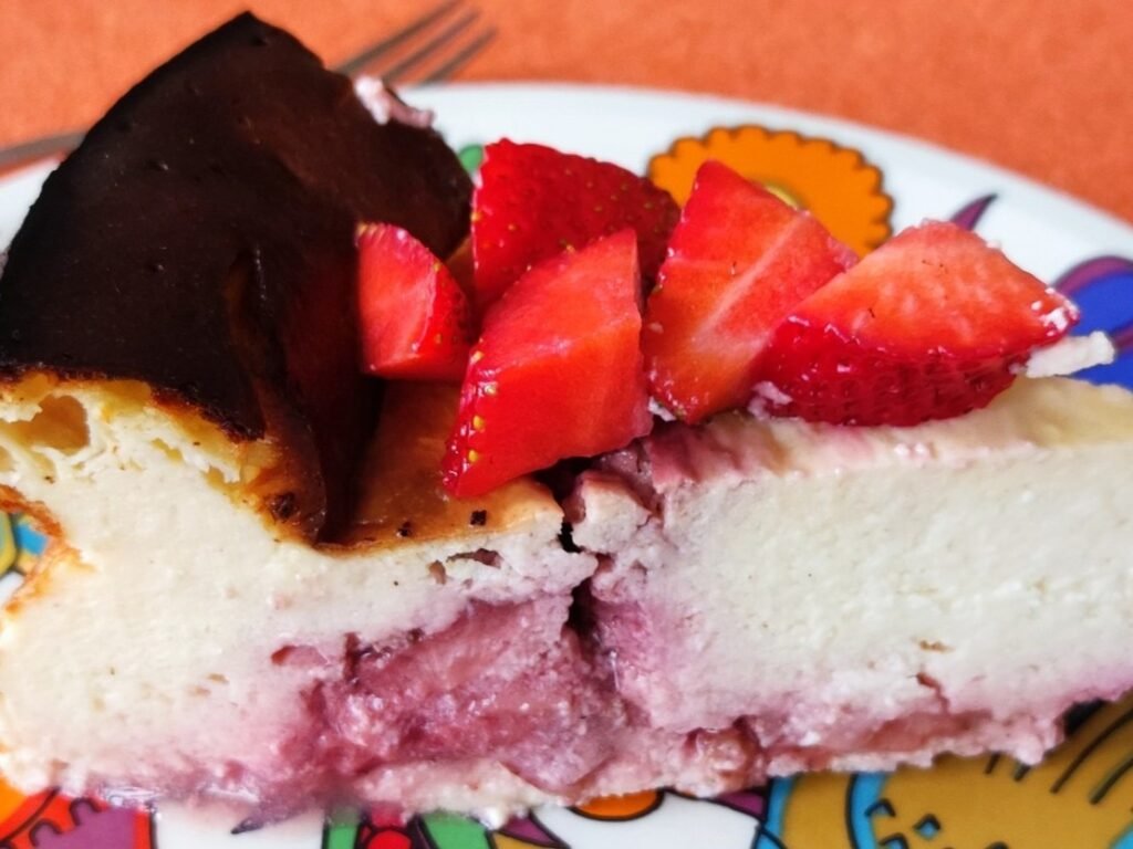 Käsekuchen mit Erdbeeren