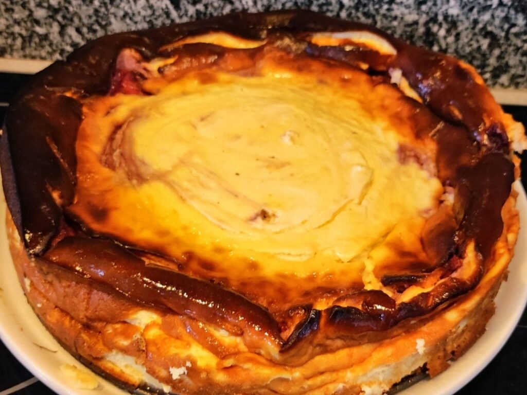 Käsekuchen mit Erdbeeren