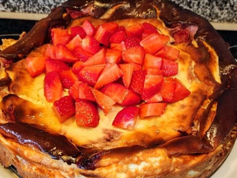 Käsekuchen mit Erdbeeren