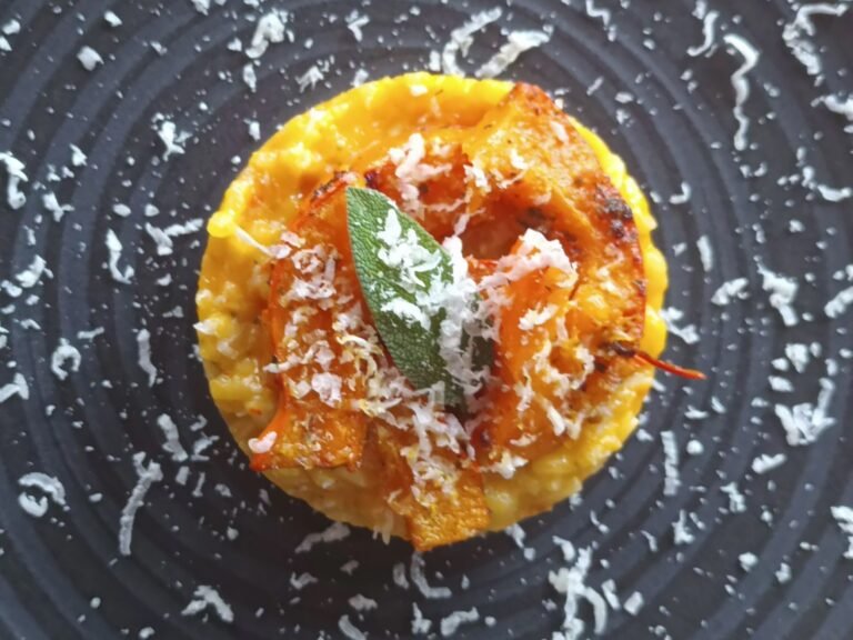 Kürbis-Risotto mit Ofenkürbis